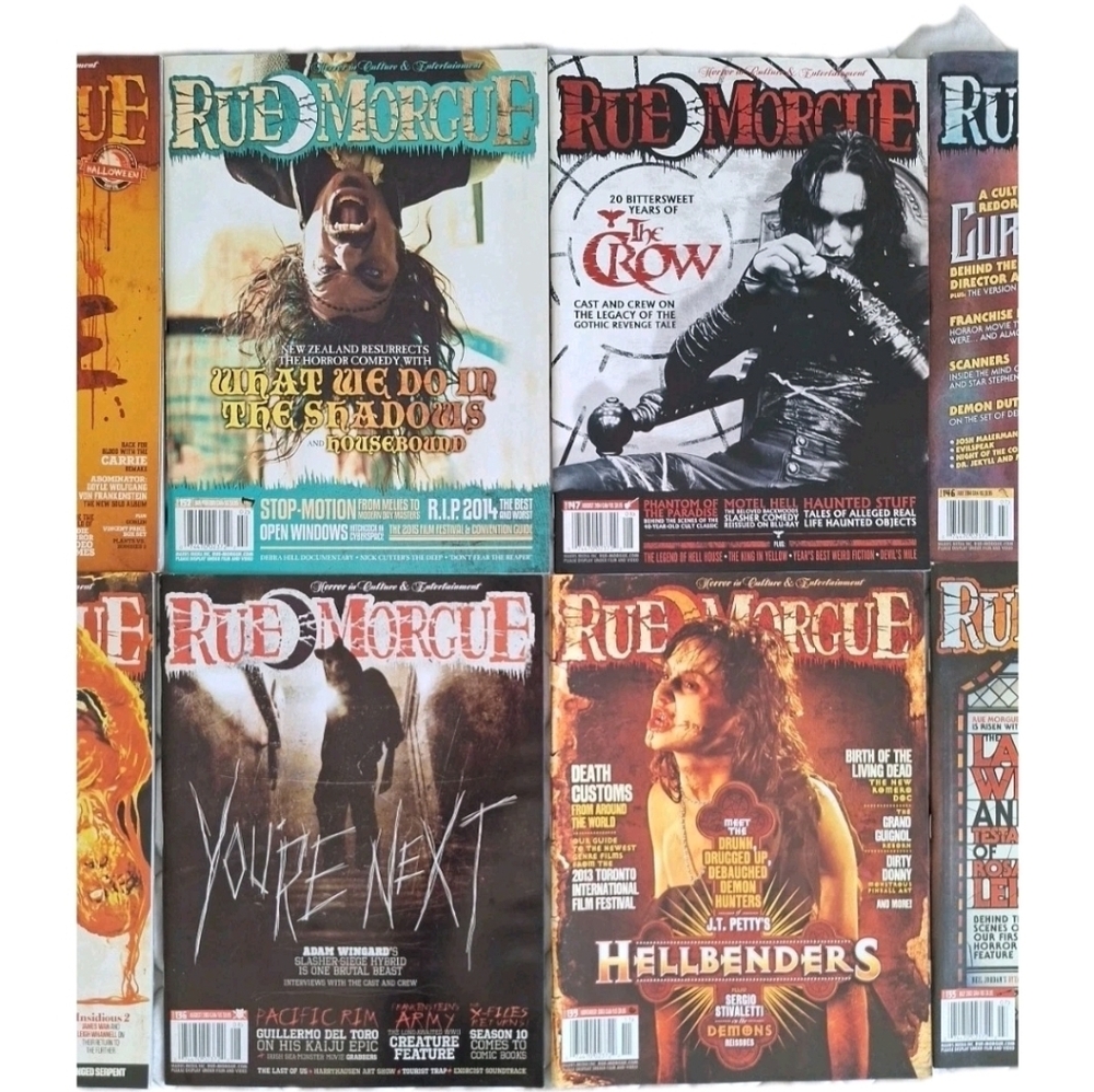 Rue Morgue Vintage Magazine Lot - 50 Years Of Gore Issue 8 Issue Stack! Horror - Picture 2 of 4